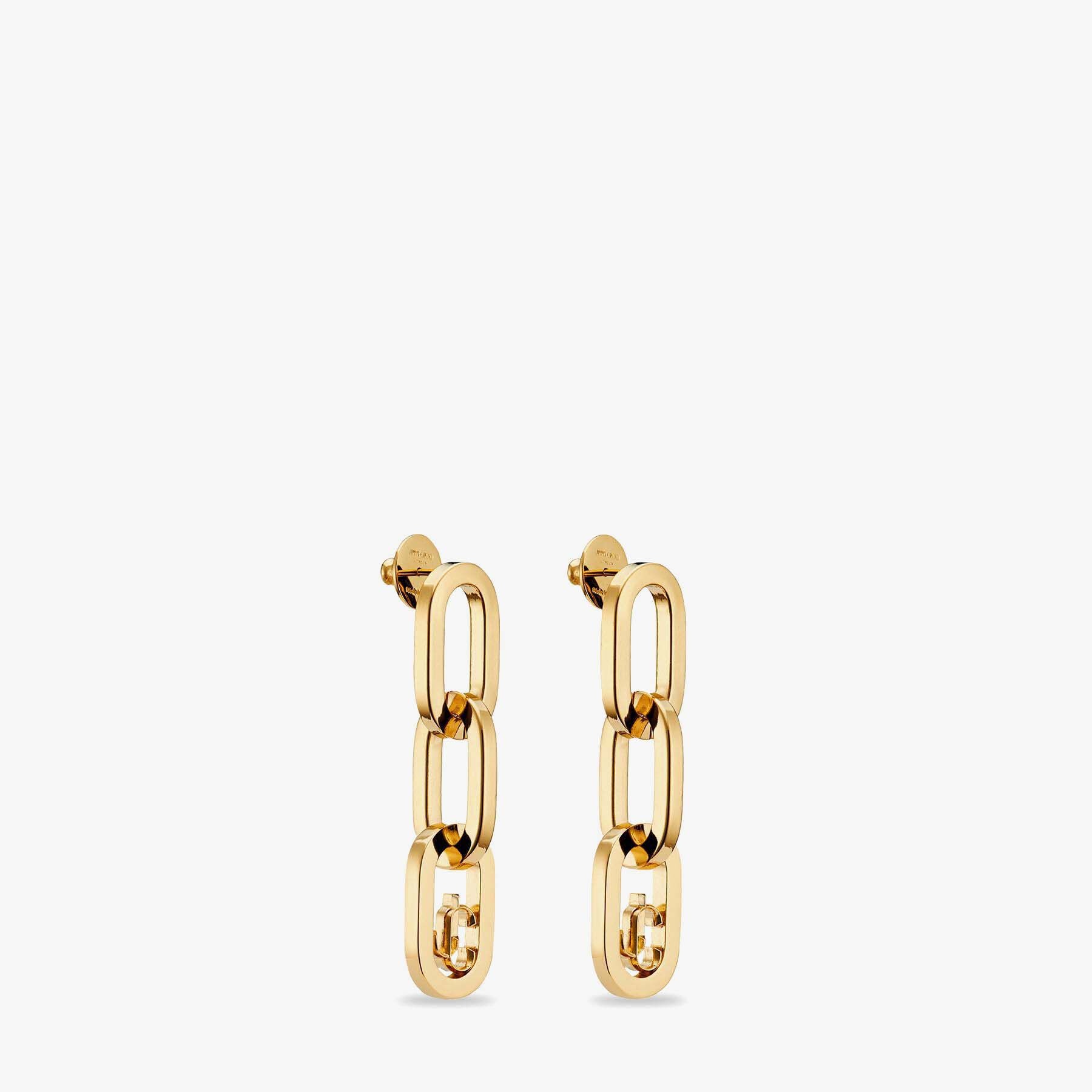 JC Chain Earrings
Gold-Finish Metal JC Chain Earrings - 4