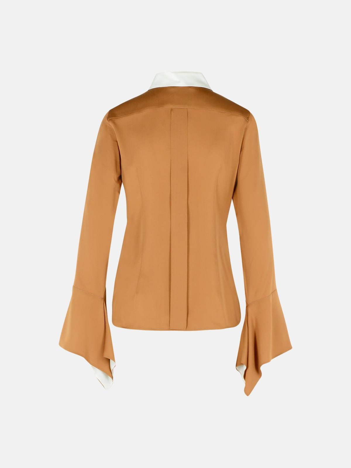 'PIO' BEIGE SILK SHIRT - 3