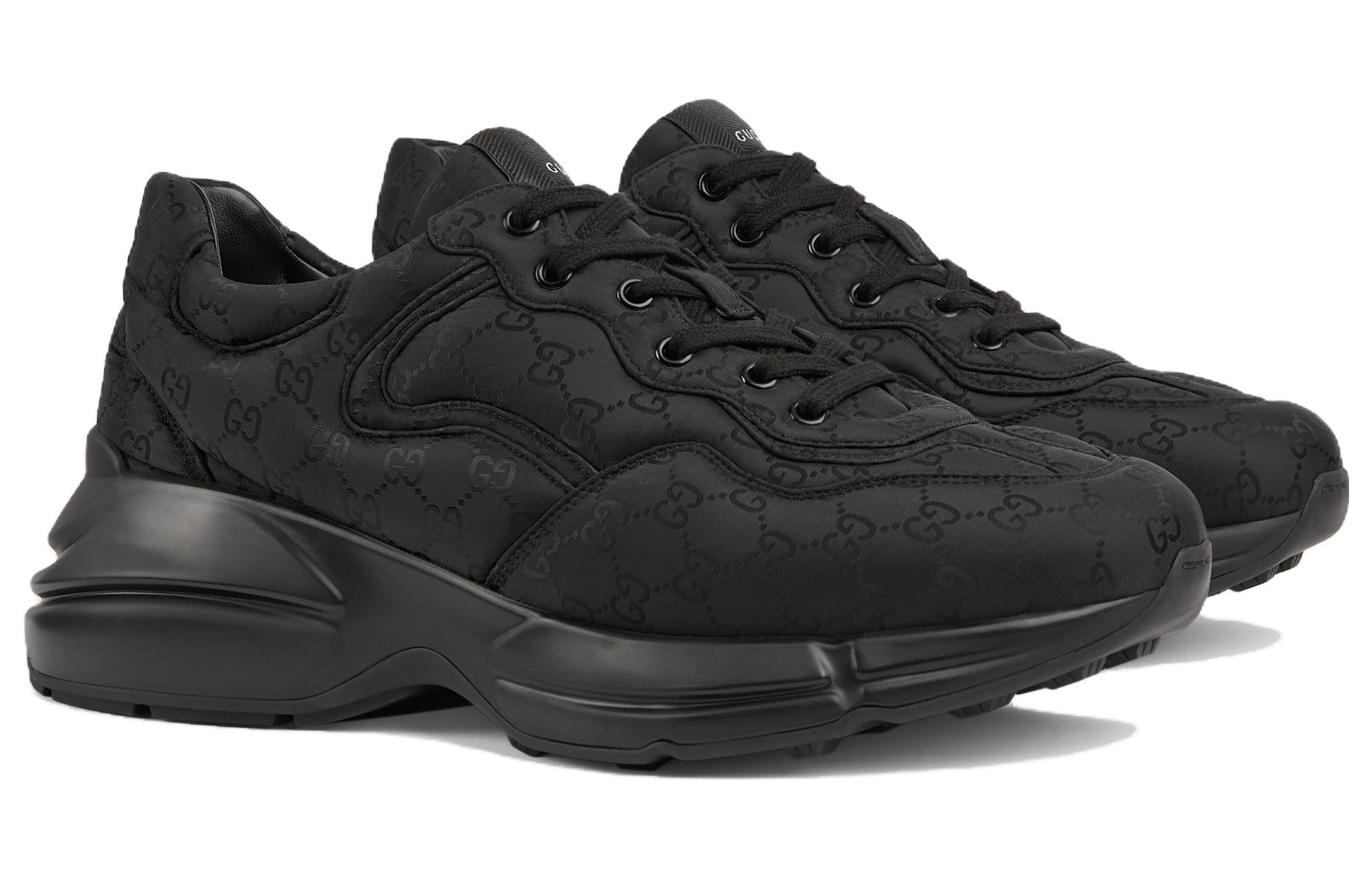 Gucci Rhyton Sneakers 'Black Monogram Nylon' 757862-UUY00-1000 - 2