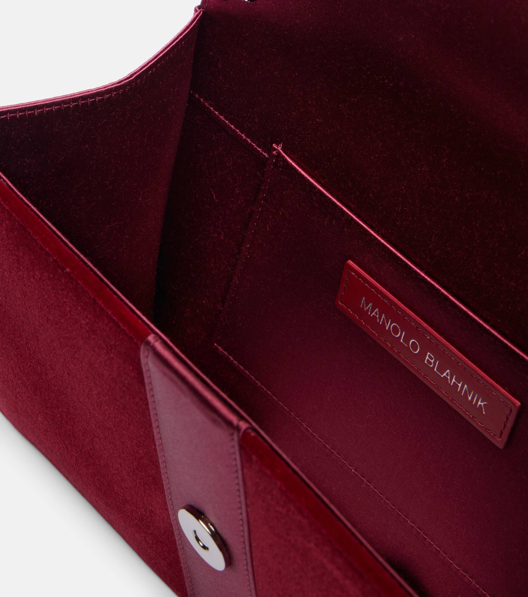 Capri embellished velvet clutch - 3
