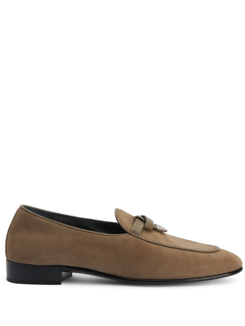 Ewerton almond-toe suede loafers 1