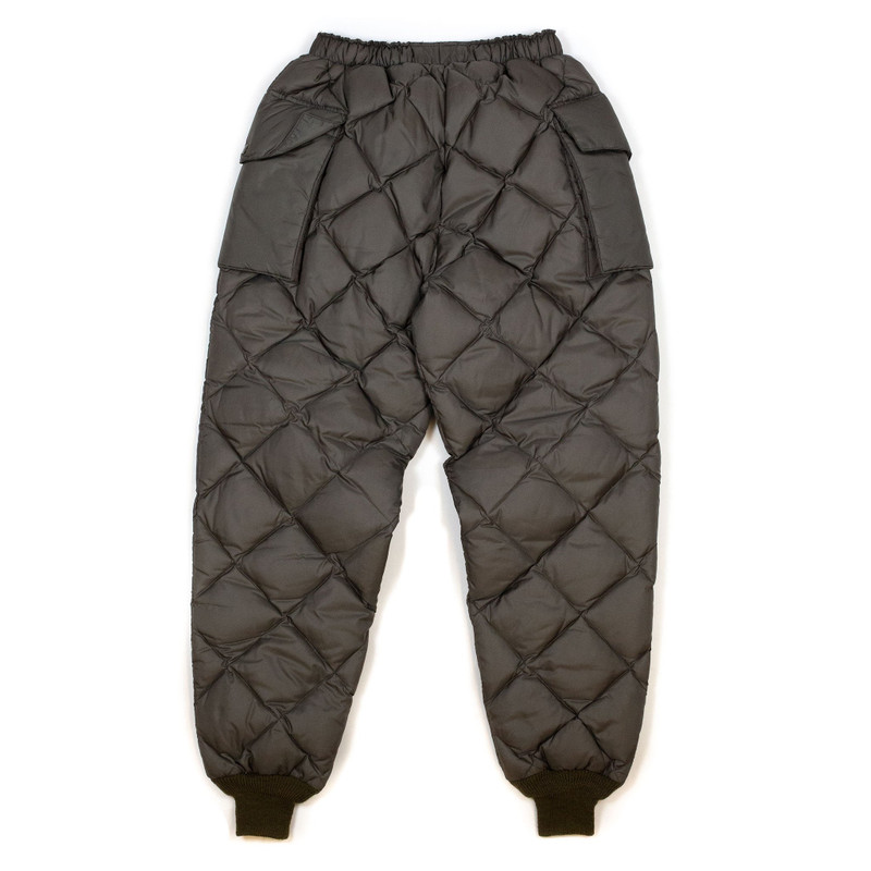 The Real McCoys MP20105 Nylon Quilted Down Trousers Olive outlook
