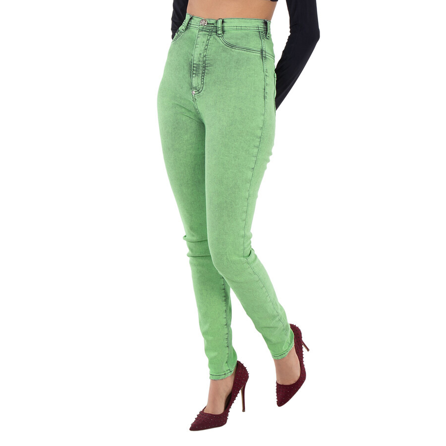 Philipp Plein Overdyed Stretch Super High-Waist Jeggings - 4