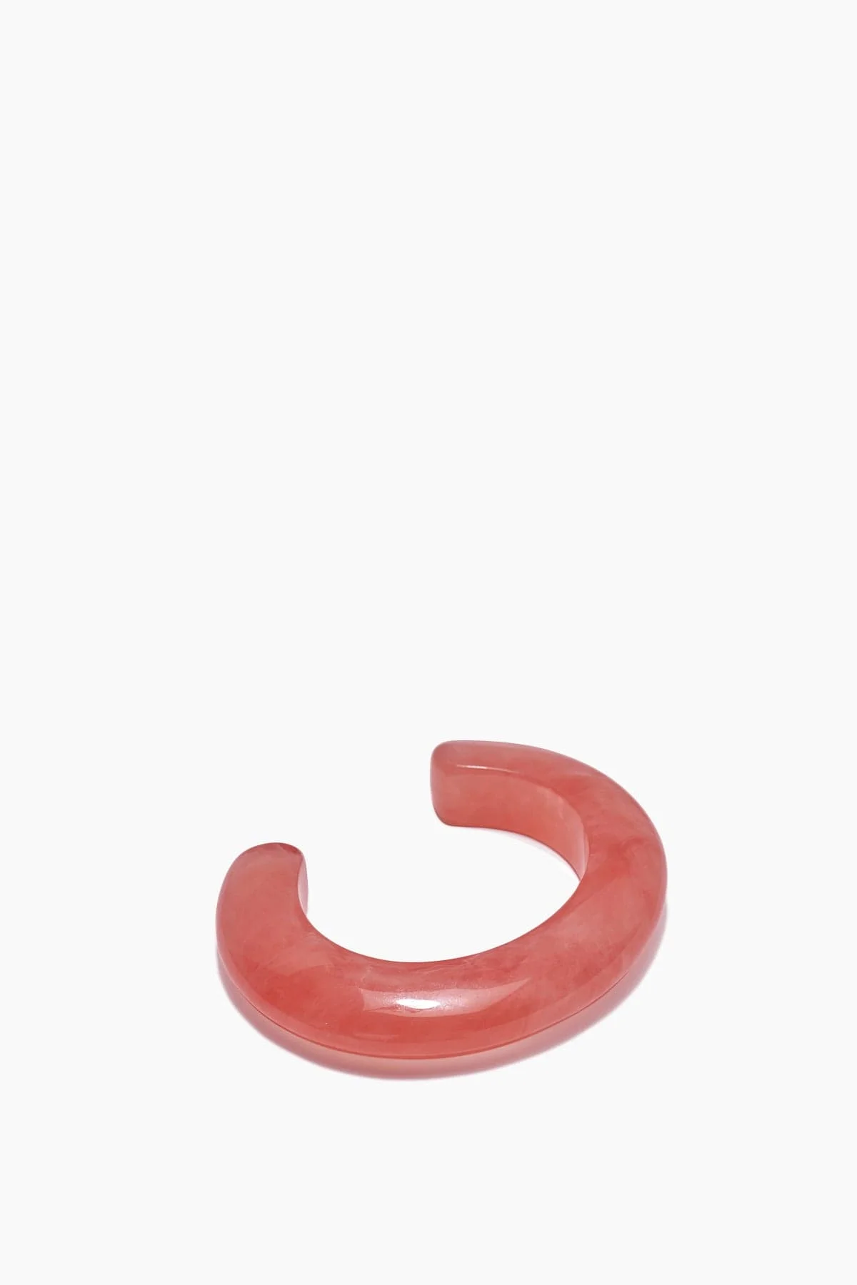 Ridge Cuff in Marbled Grapefruit Pink - 1