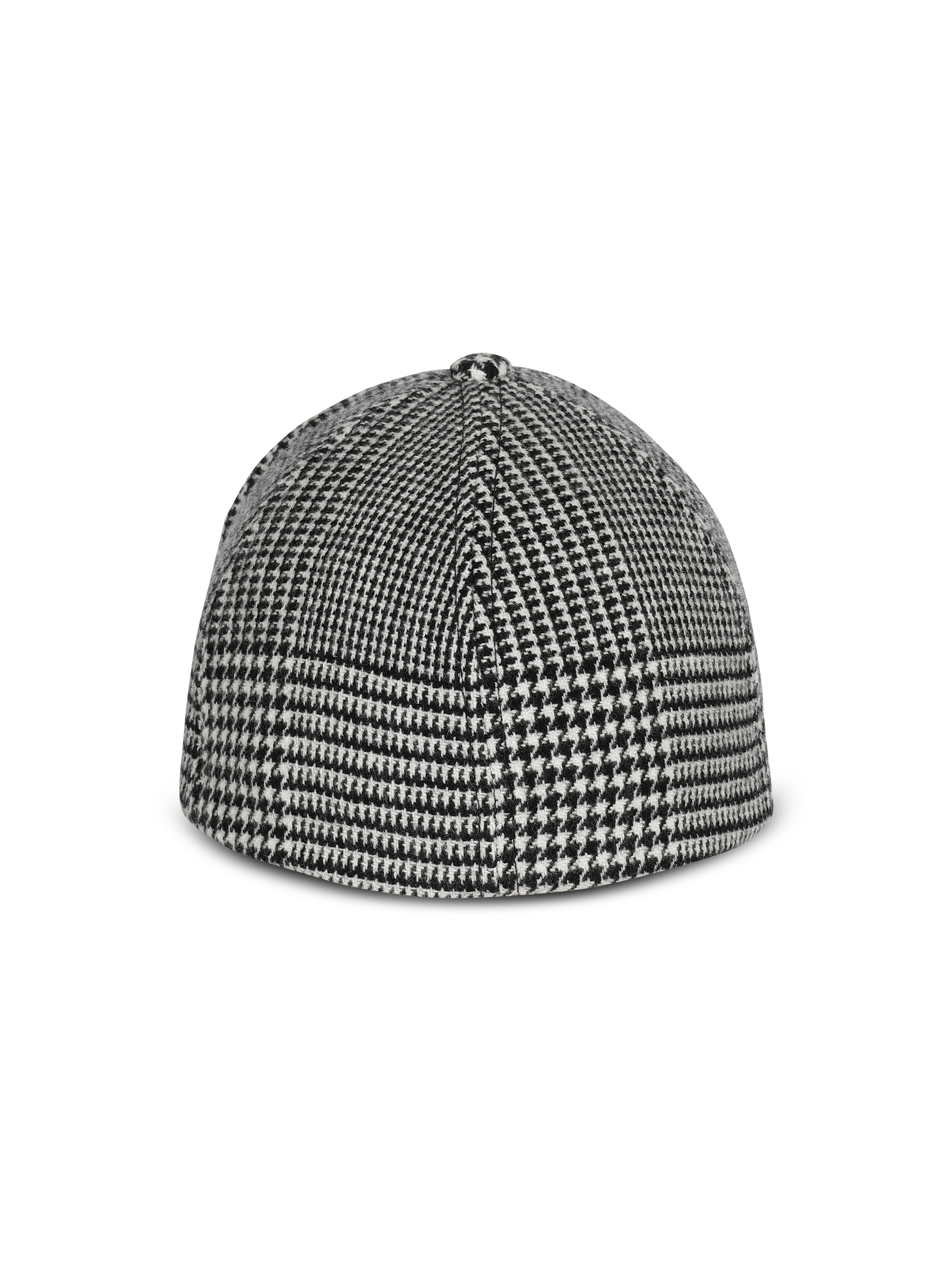 Balmain Paris Prince-of-Wales wool cap - 4