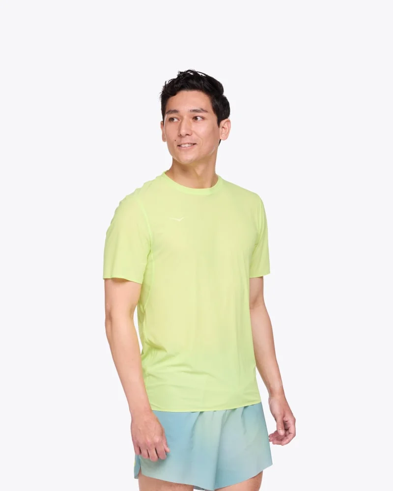 Men's Airolite Run Short Sleeve Shirt in Lettuce - 1