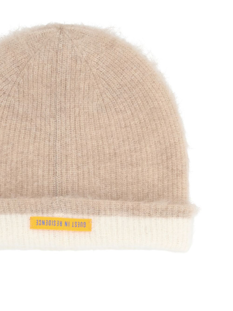 GUEST IN RESIDENCE textured two-tone beanie hat outlook