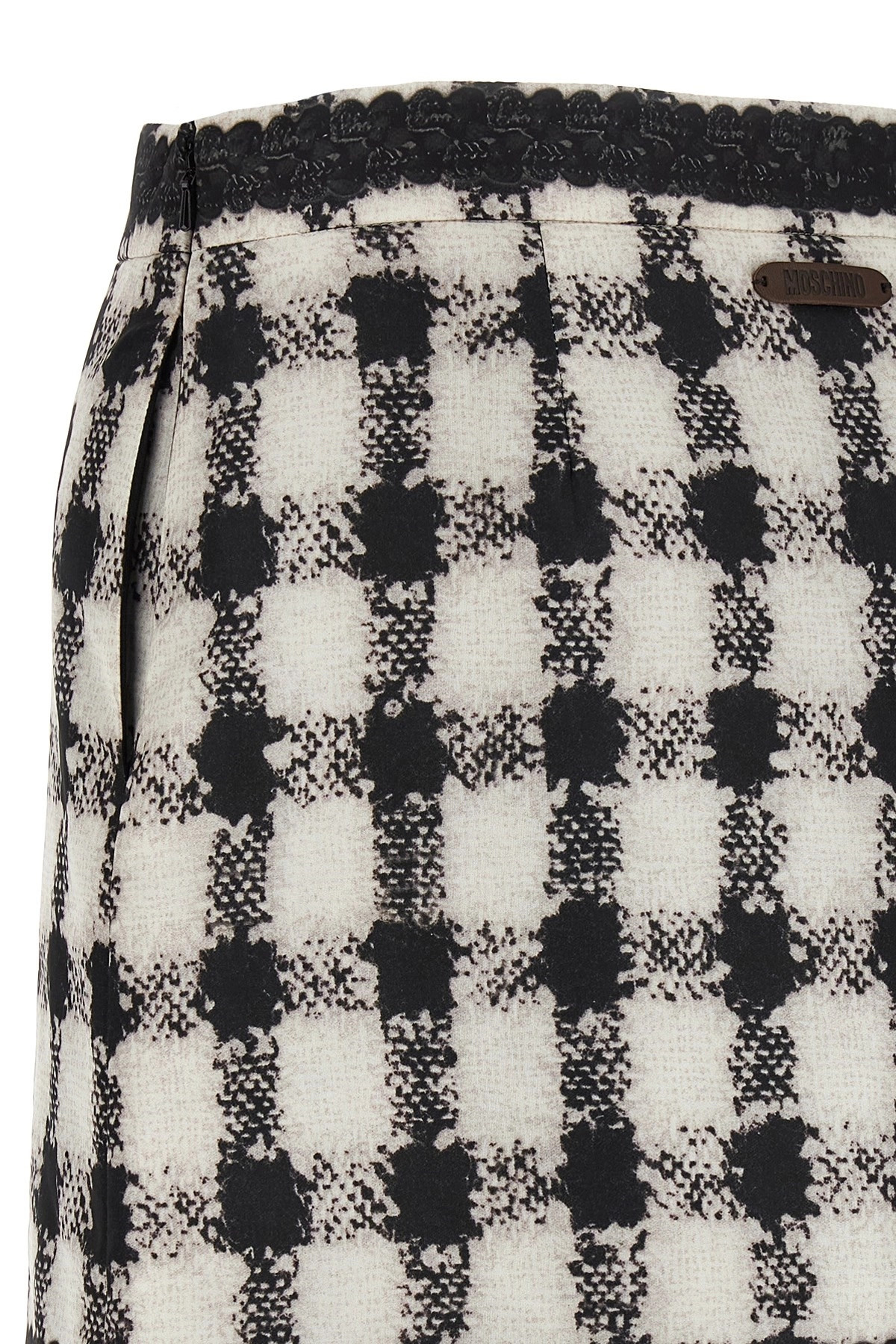 'Texture' print mini skirt - 4