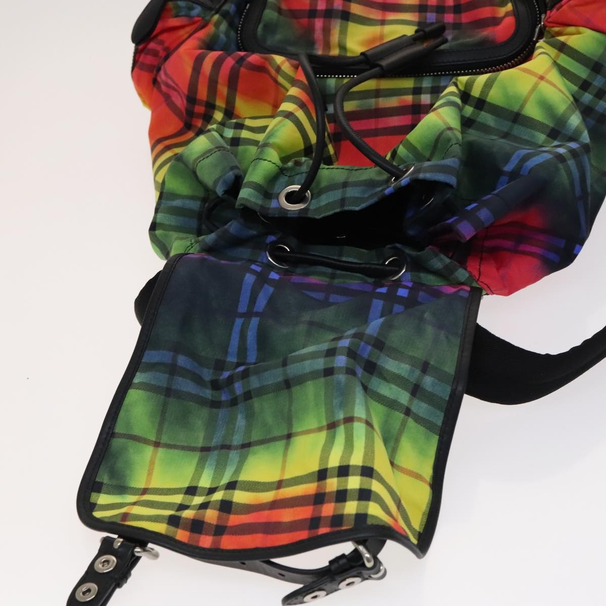 Burberry Nova Check Backpack Nylon Black Rainbow - 11