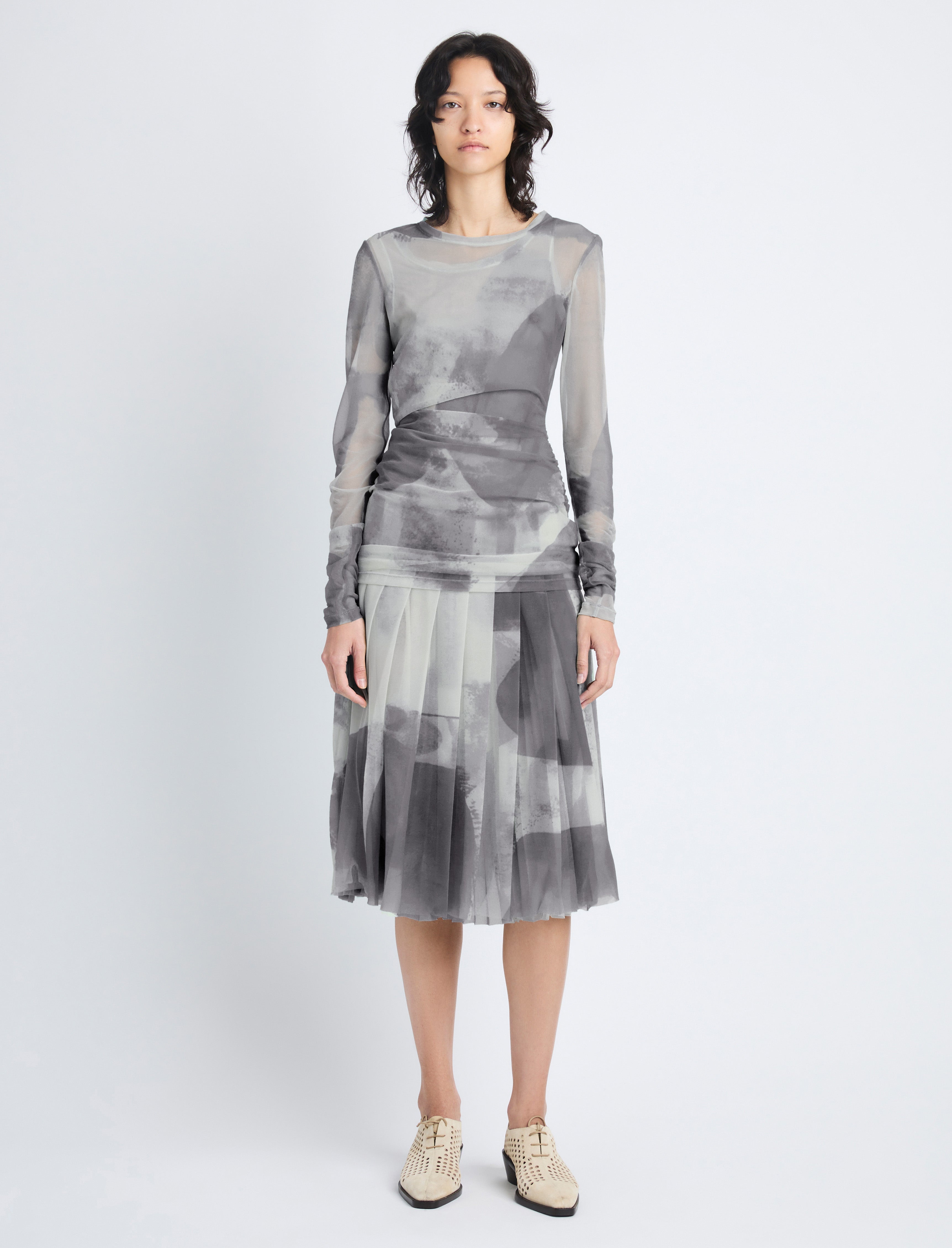 Judy Skirt in Printed Nylon Jersey - 2
