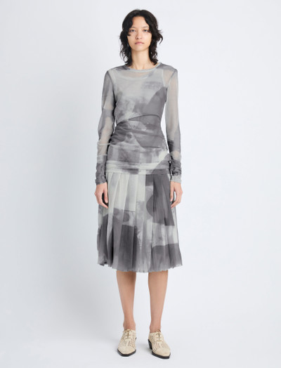 Proenza Schouler Judy Skirt in Printed Nylon Jersey outlook