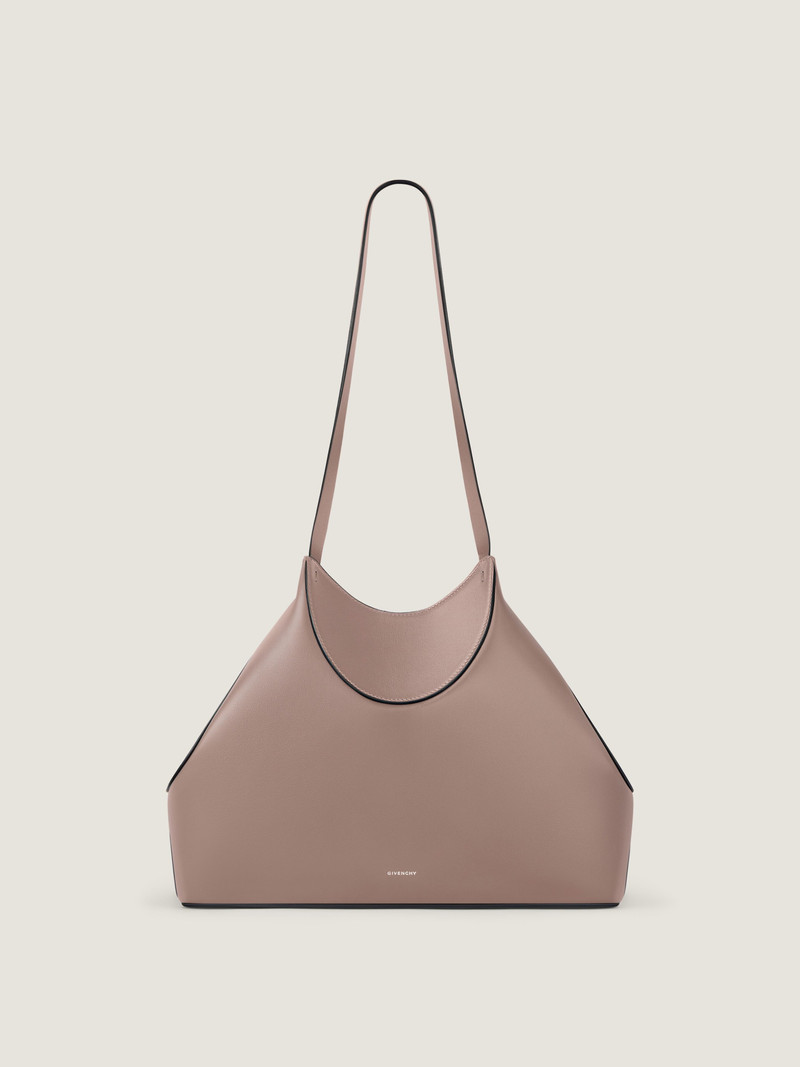 SMALL FACET TOTE BAG IN GRAINED LEATHER 1