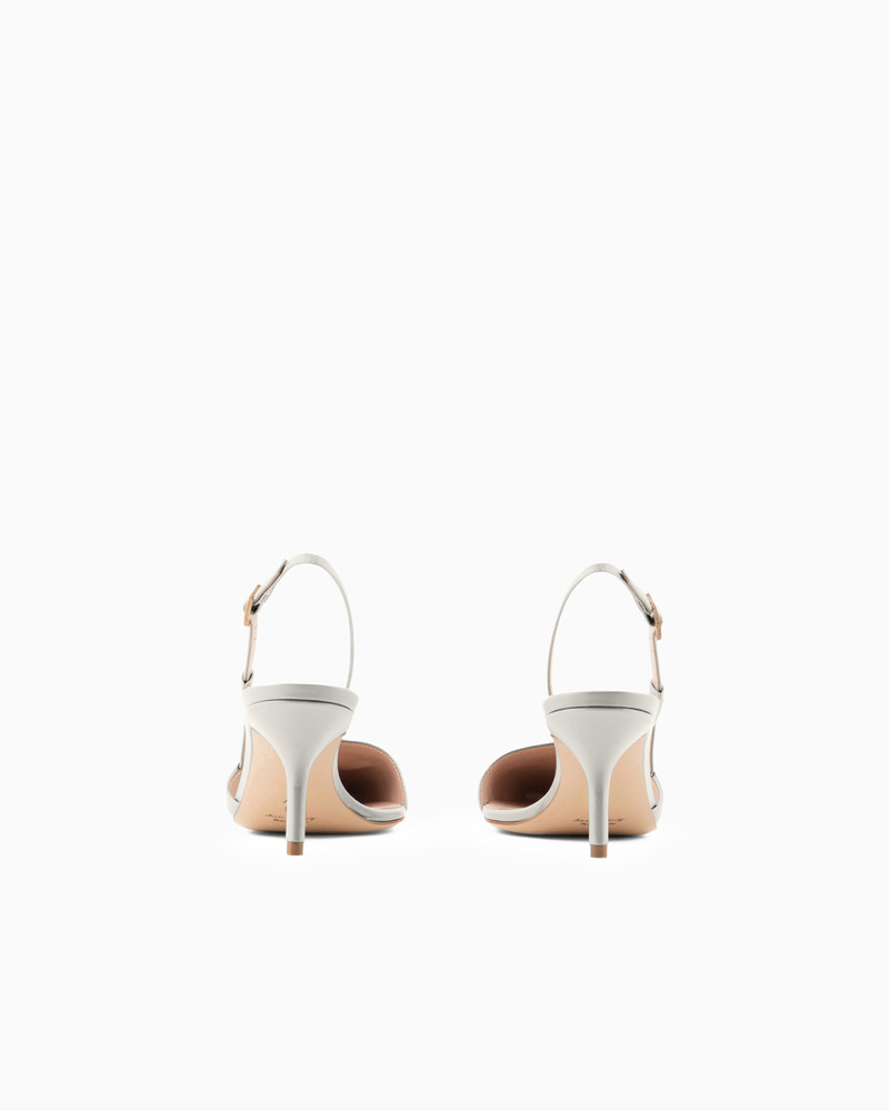 GIORGIO ARMANI Leather slingbacks outlook