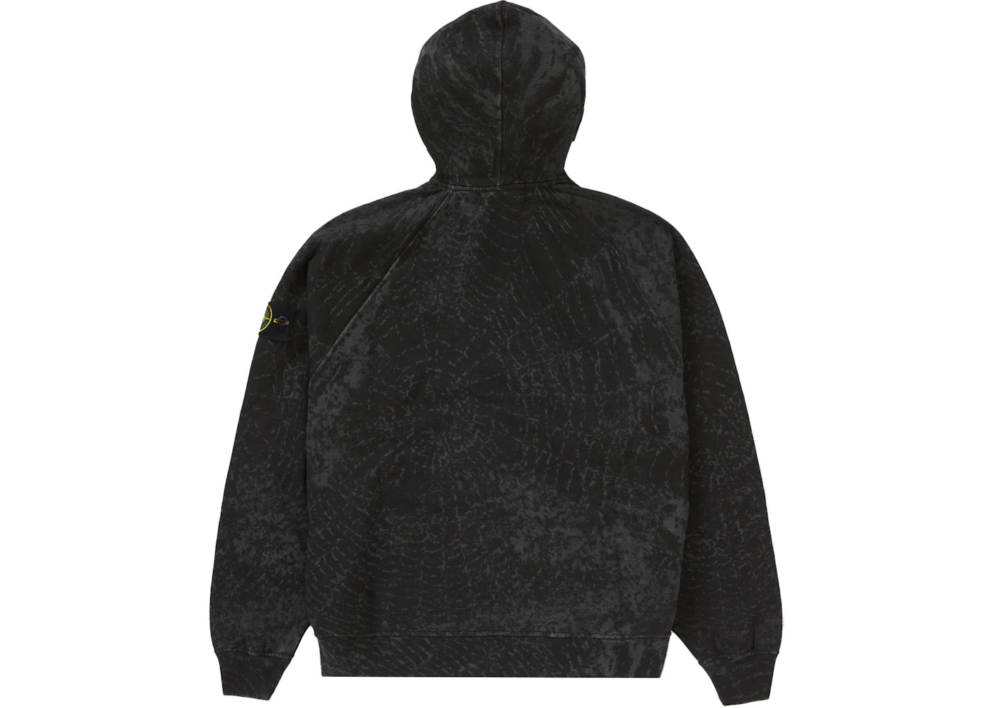 Supreme Stone Island Hooded Sweatshirt (FW23) Black - 2