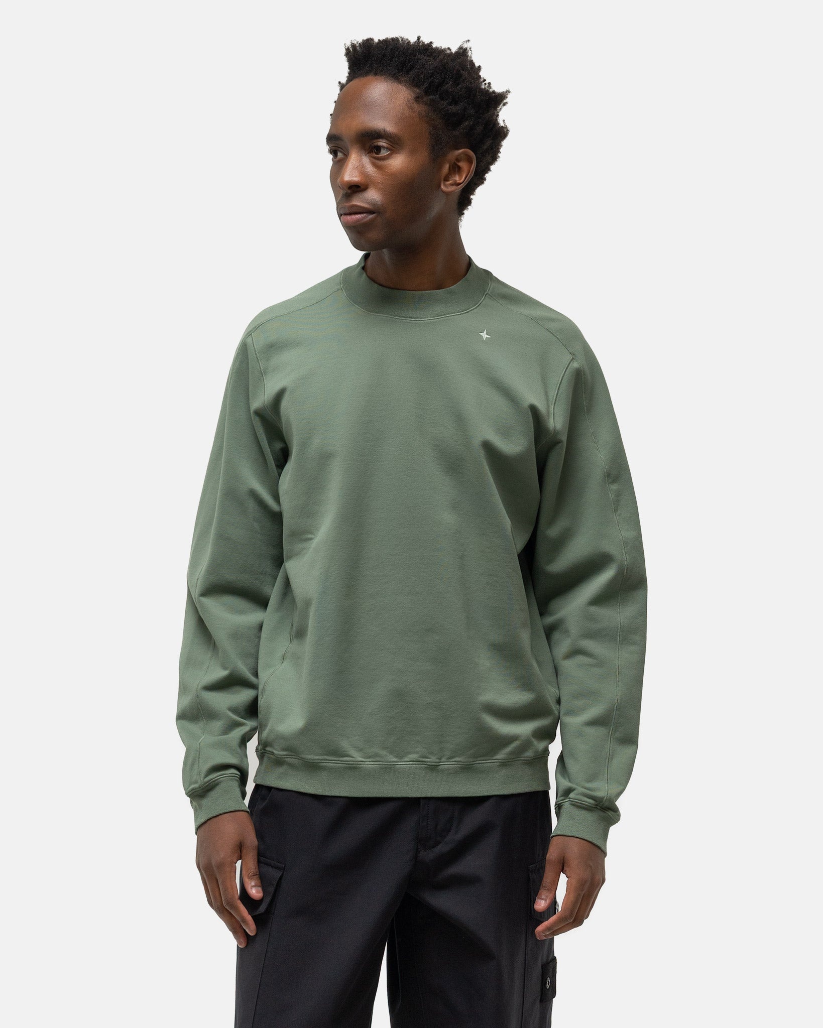 Stone Island Stellina Crewneck Sweater Musk Green