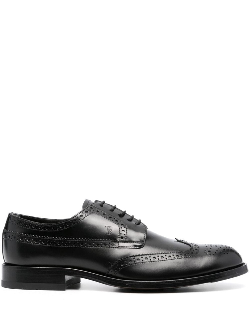 Tod's polished-finish lace-up brogues outlook