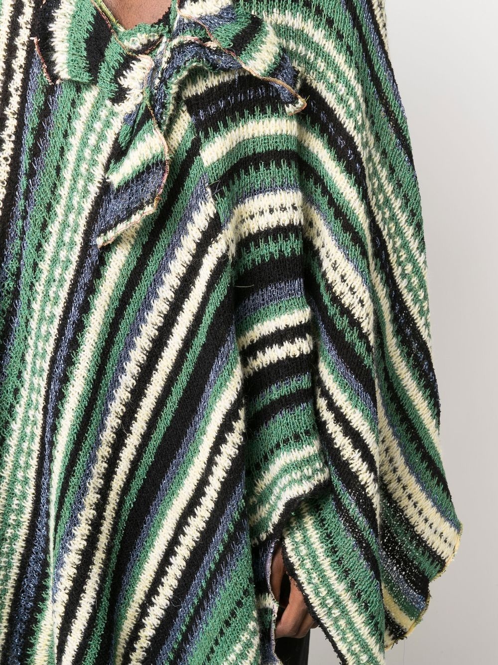 butterfly knit longline poncho - 5