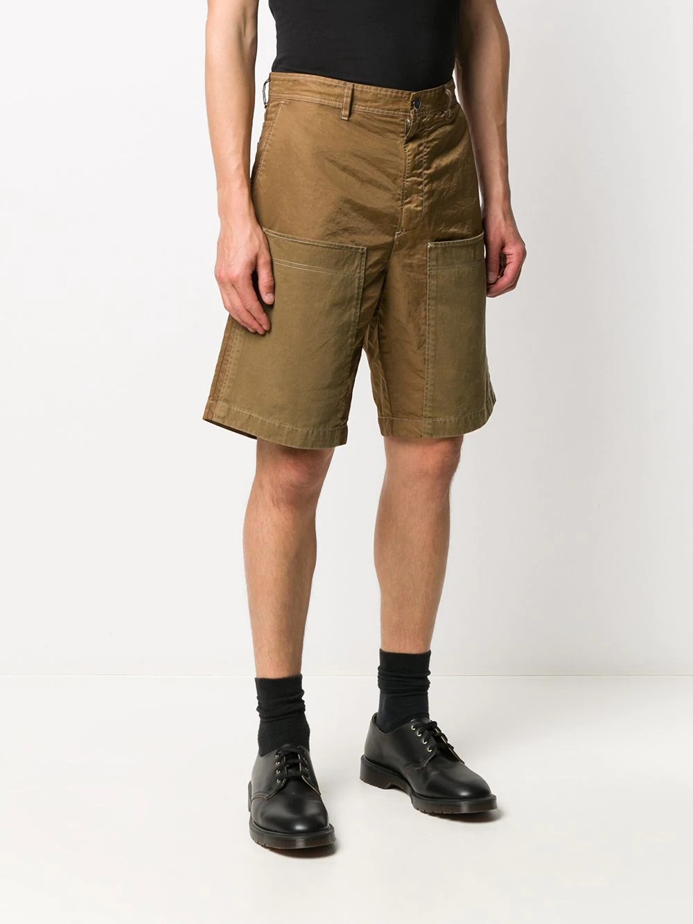 utility patch detail shorts - 3