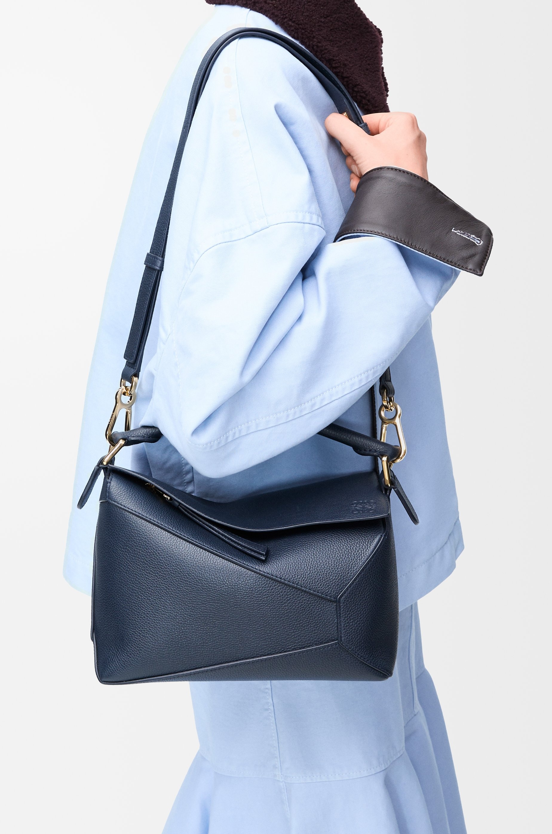 Small Puzzle bag in soft grained calfskin - 3