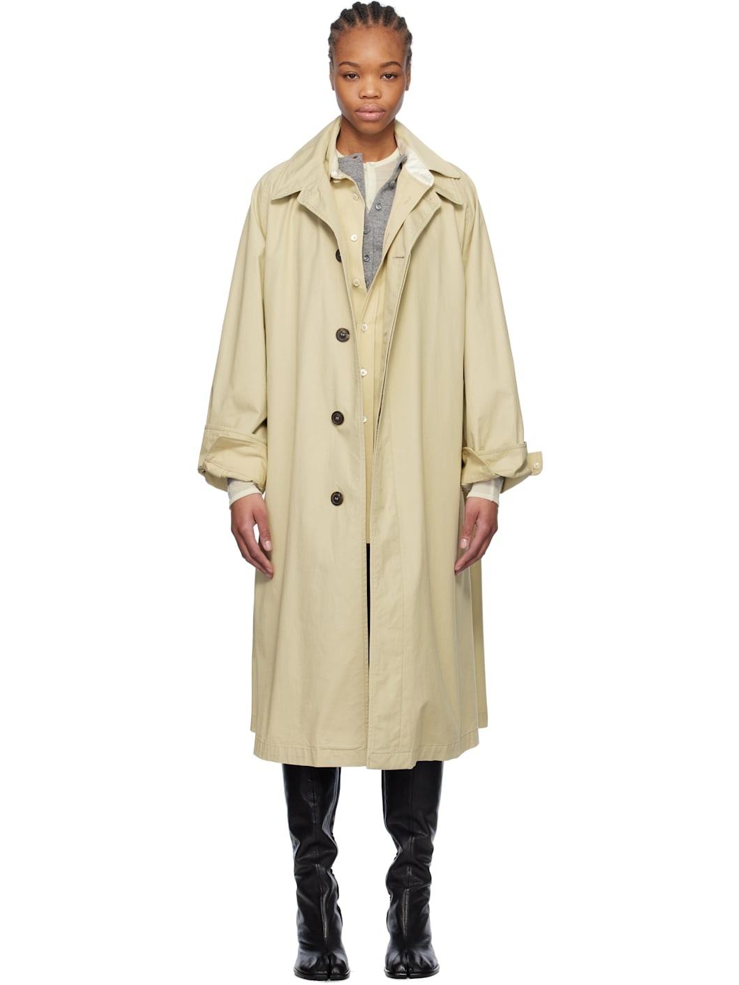 アウターその他 MAISON MARGIELA Woman Trench coat Beige S51AH0191S76630 113 Maison Margiela Outlet: Coat woman - Beige | Maison Margiela