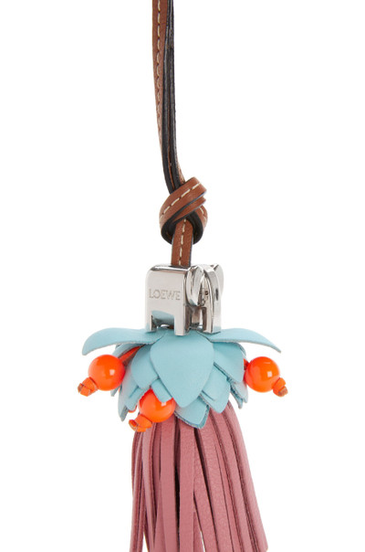 Loewe Elephant on flower charm in calfskin outlook