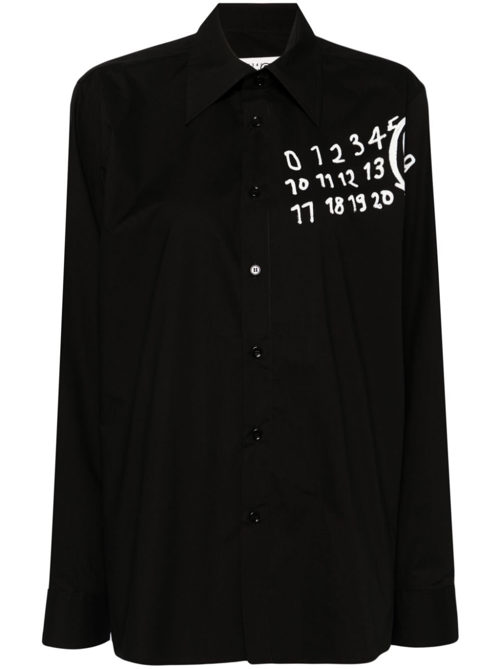 logo print shirt - 1