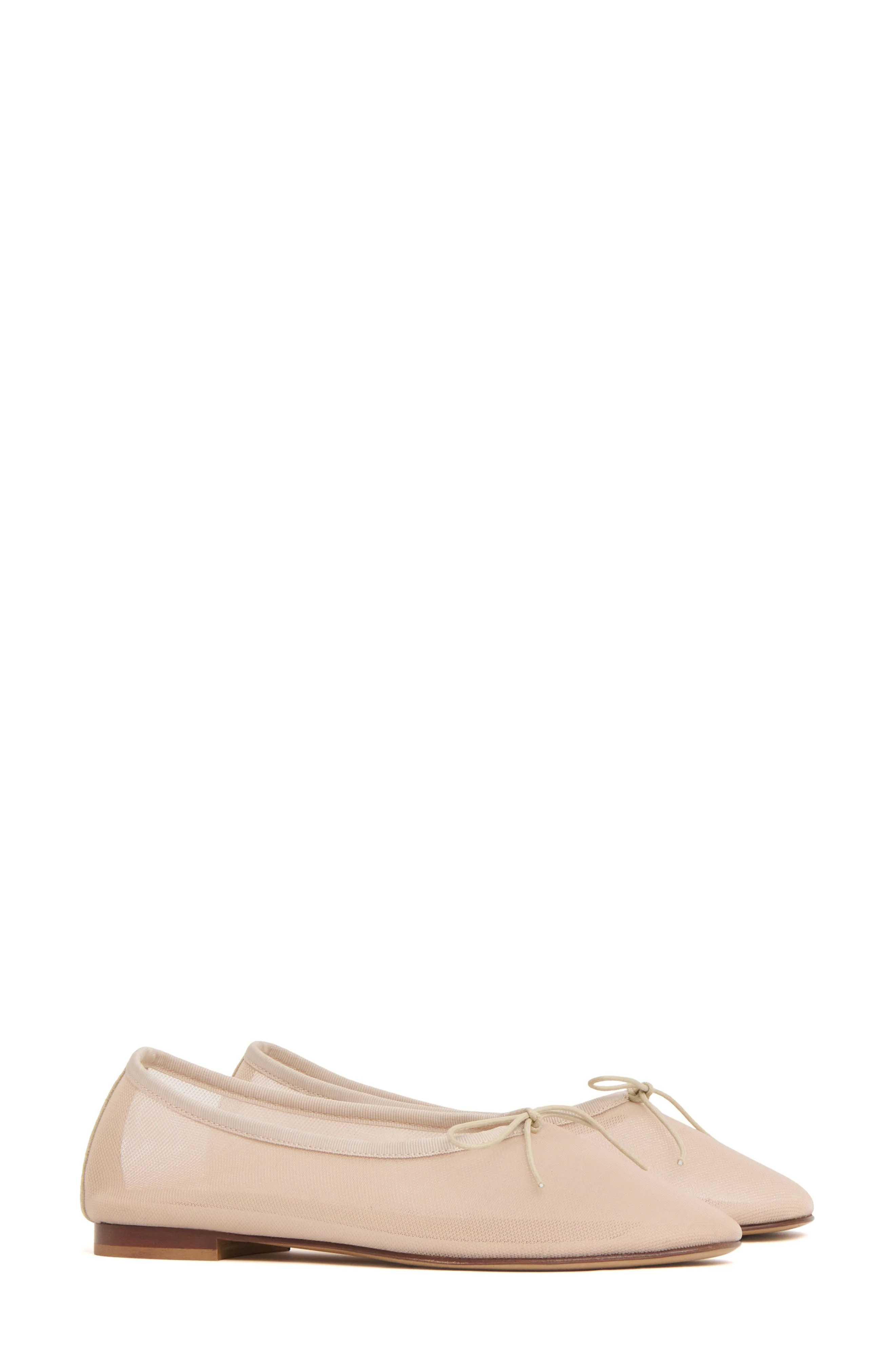 Mansur Gavriel Dream Mesh Ballerina Flat in Beige at Nordstrom - 1
