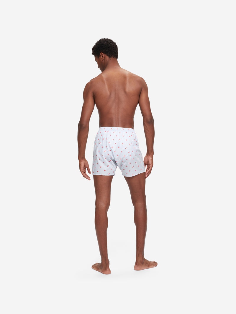 Men's Classic Fit Boxers Nelson 84 Cotton Batiste Blue - 5