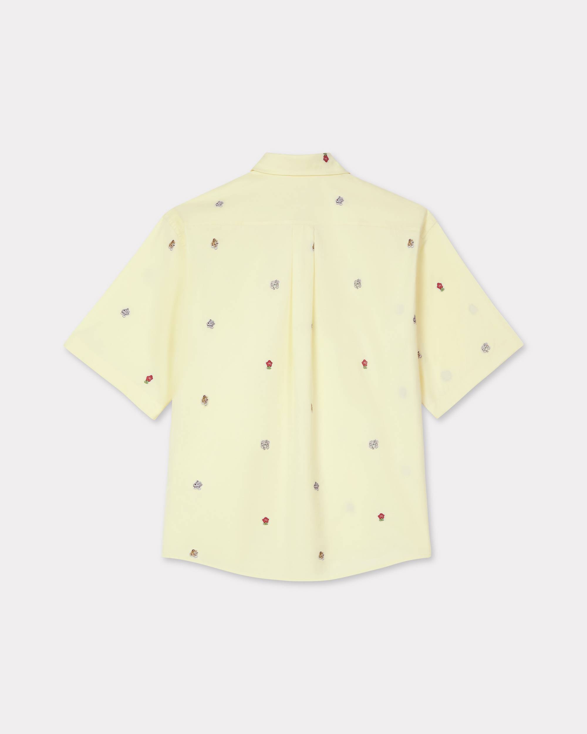 Embroidered short sleeve shirt in cotton - 2