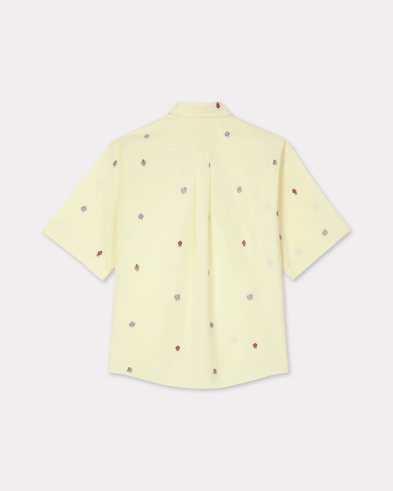 KENZO Embroidered short sleeve shirt in cotton outlook