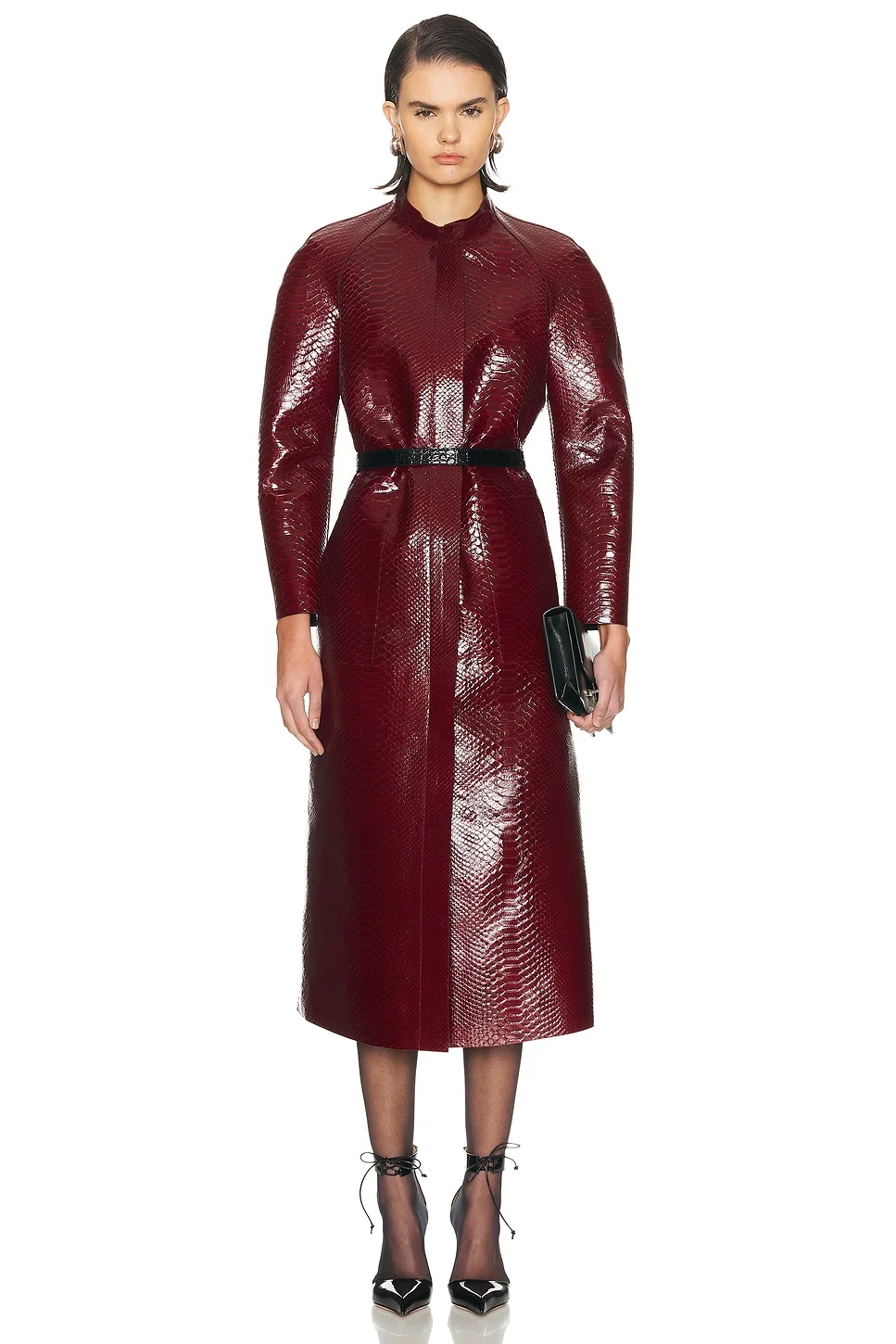 Leather Duchesse Biker Coat - 1