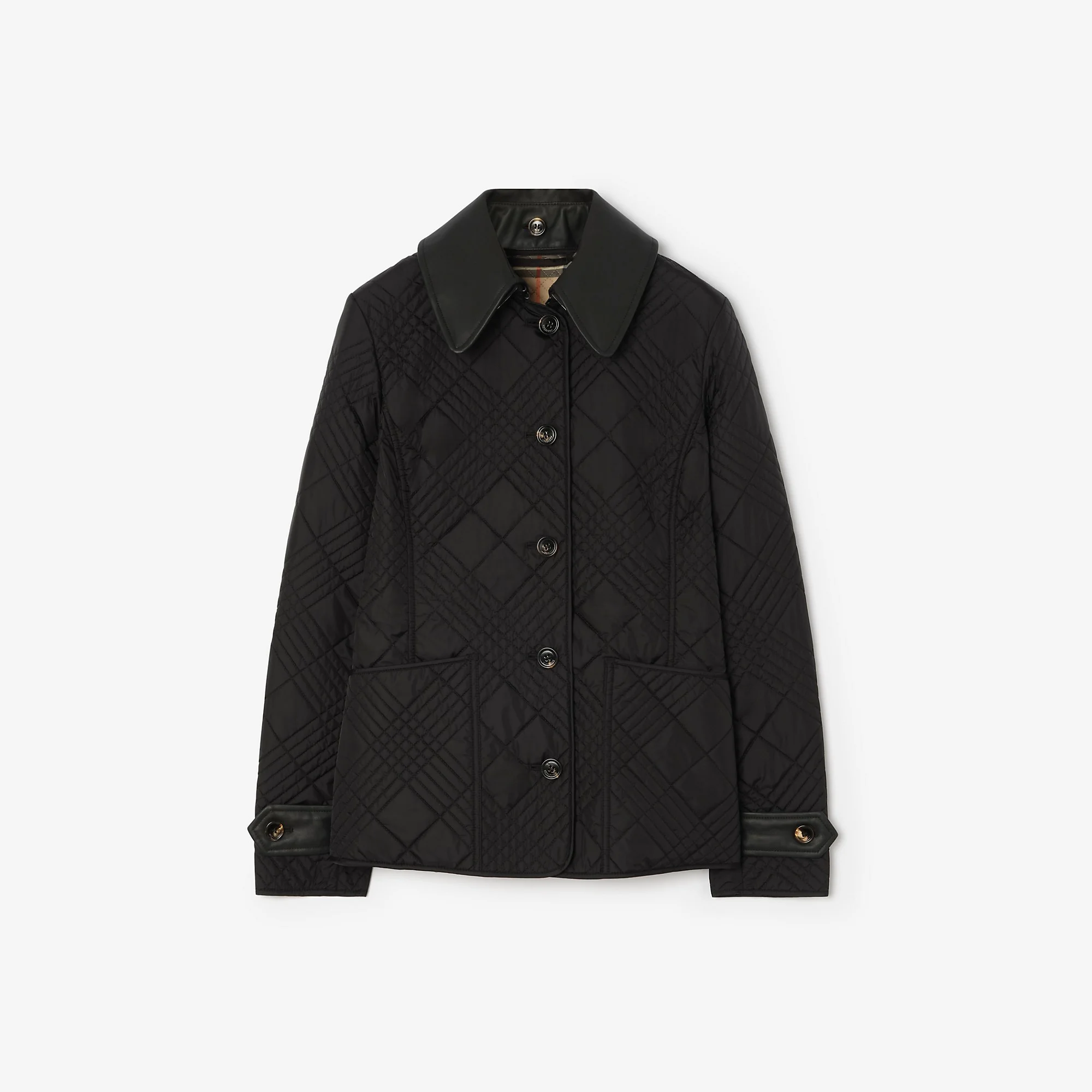 Micro Check-stitch Nylon Jacket - 1