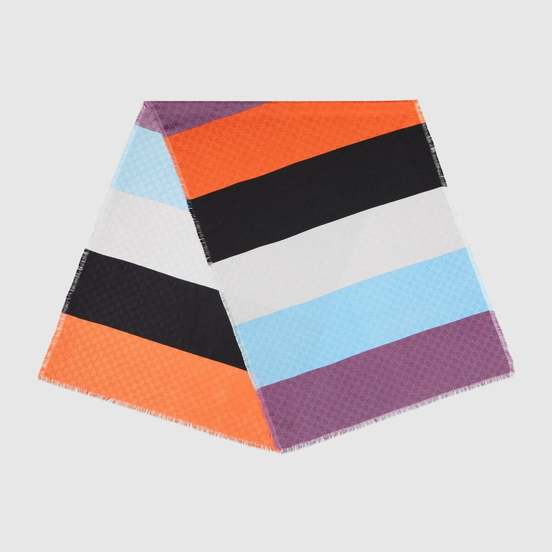 GUCCI GG wool silk blend stole outlook
