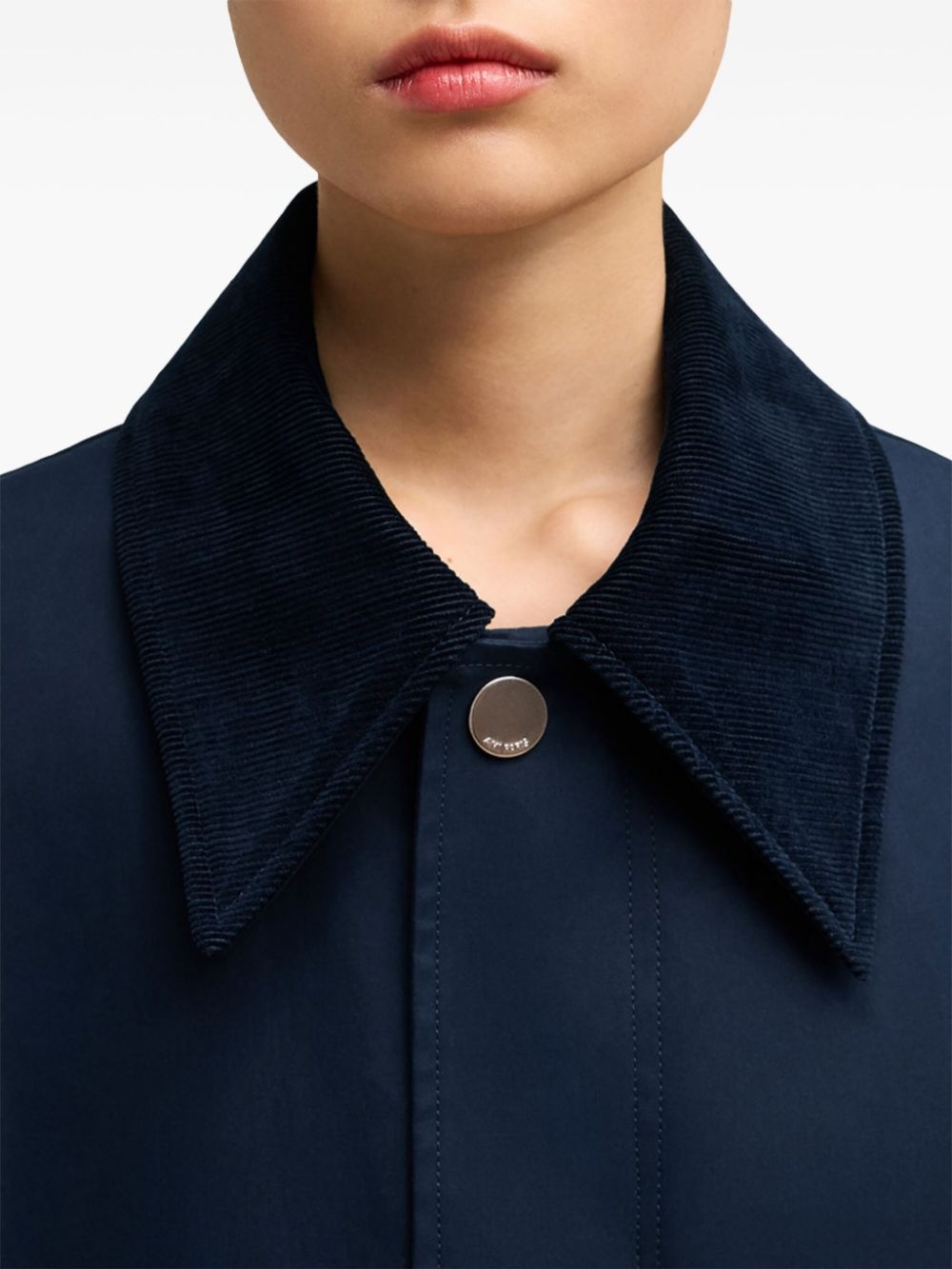 belted cotton trench coat - 7