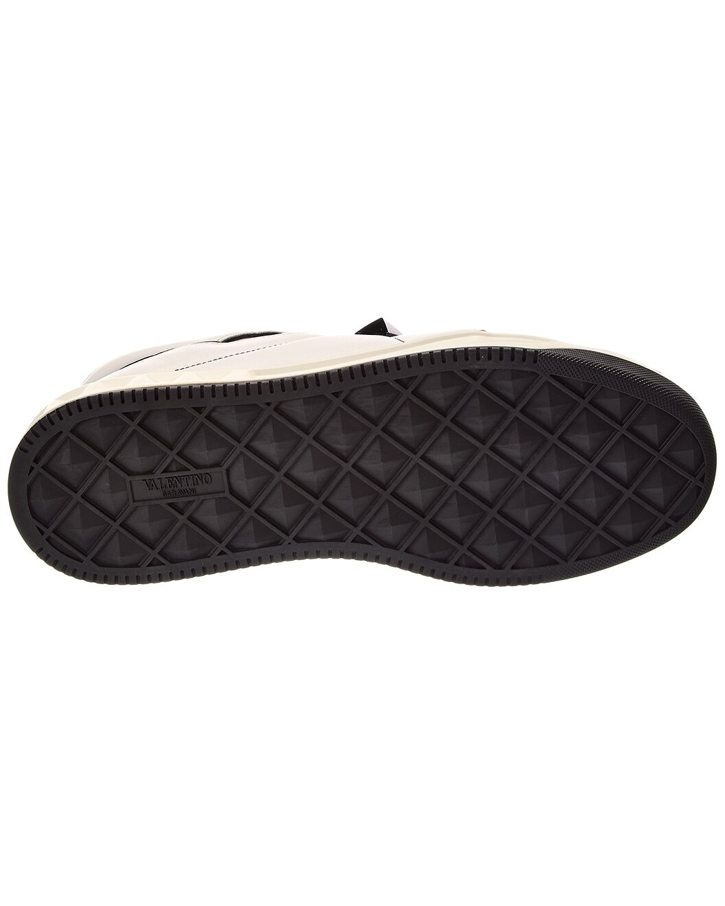 Valentino One Stud Leather Sneaker - 4