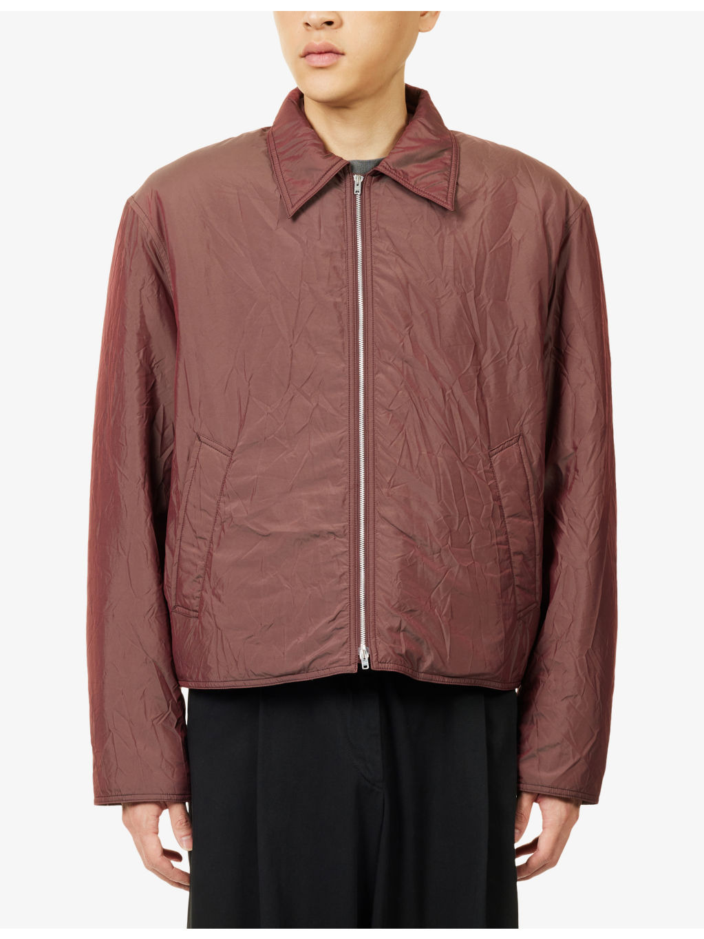 Slight Classic-Collar Nylon Jacket - 3