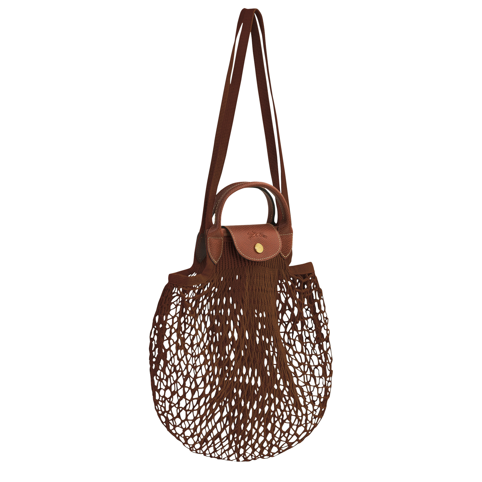 Le Pliage filet L Mesh bag Tobacco - Canvas - 3