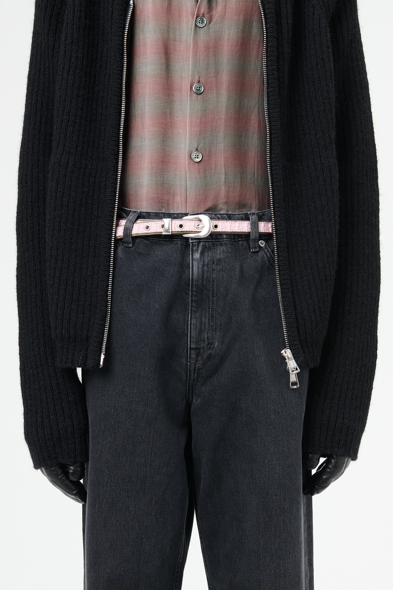 2 cm Belt Pleated Dusty Pink Ruffles 4