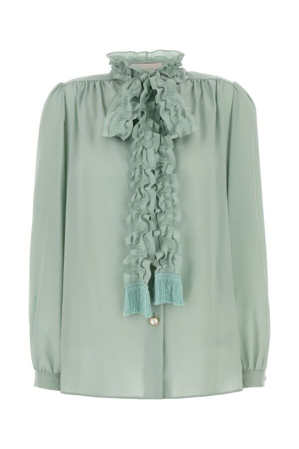 Valentino Garavani Women Tiffany Crepe Shirt - 1