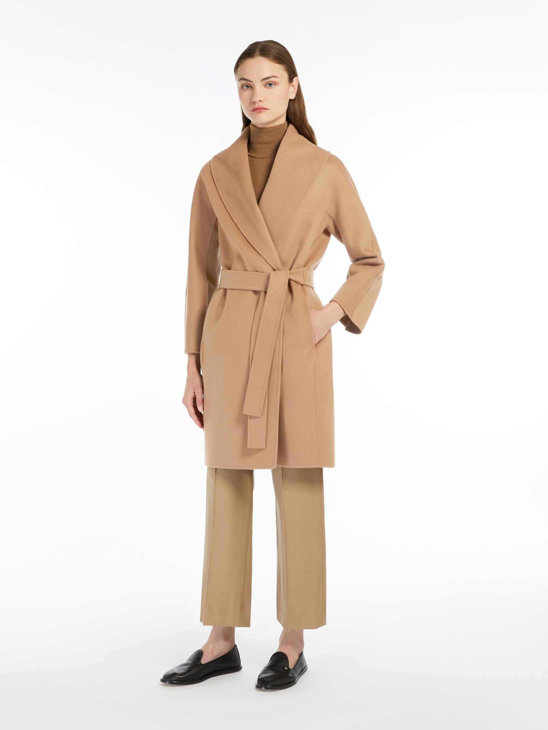 MESSI Double-faced wool robe coat - 2