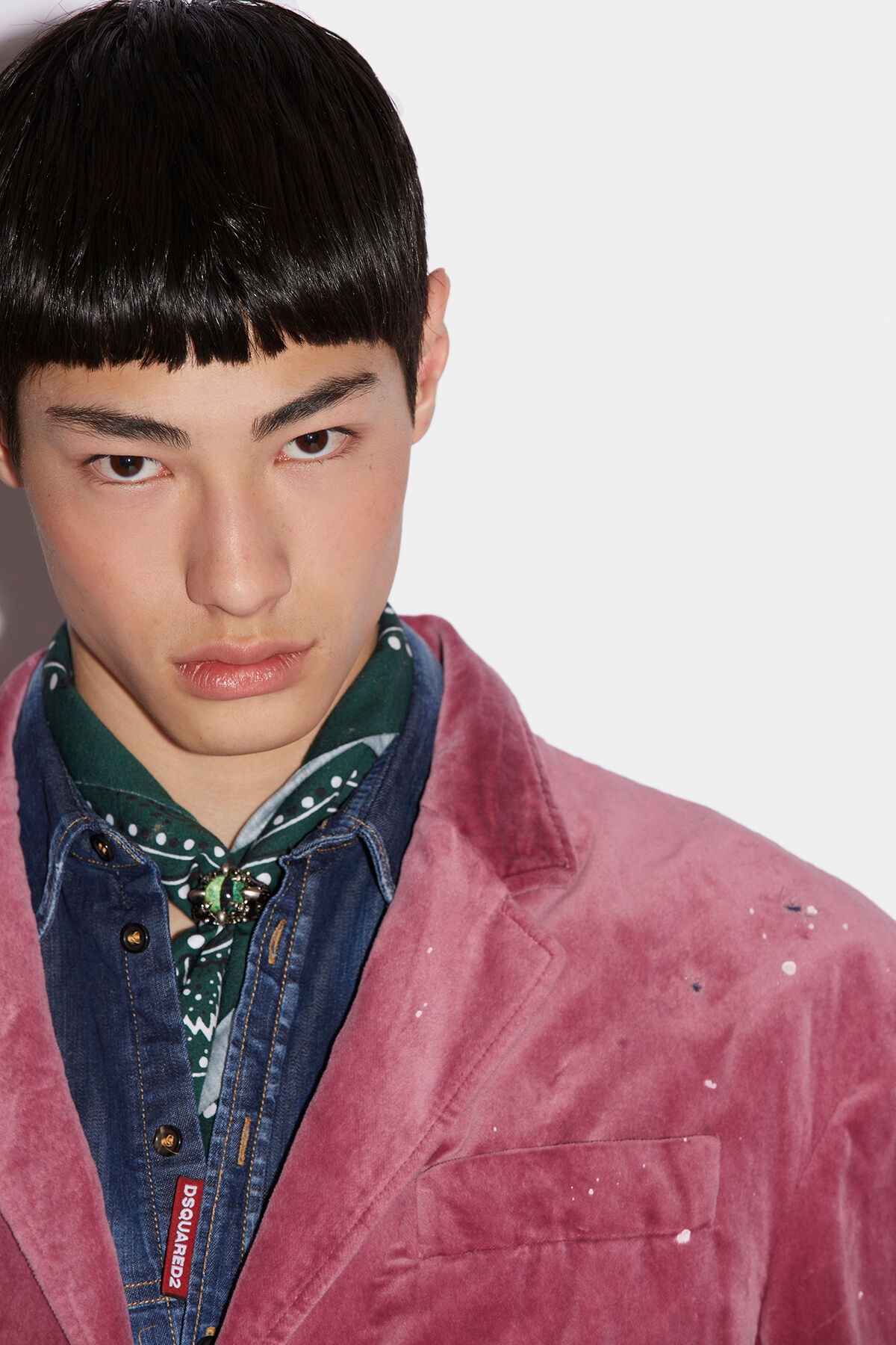PAINT DROP RELAXED SHOULDER JACKET - 4