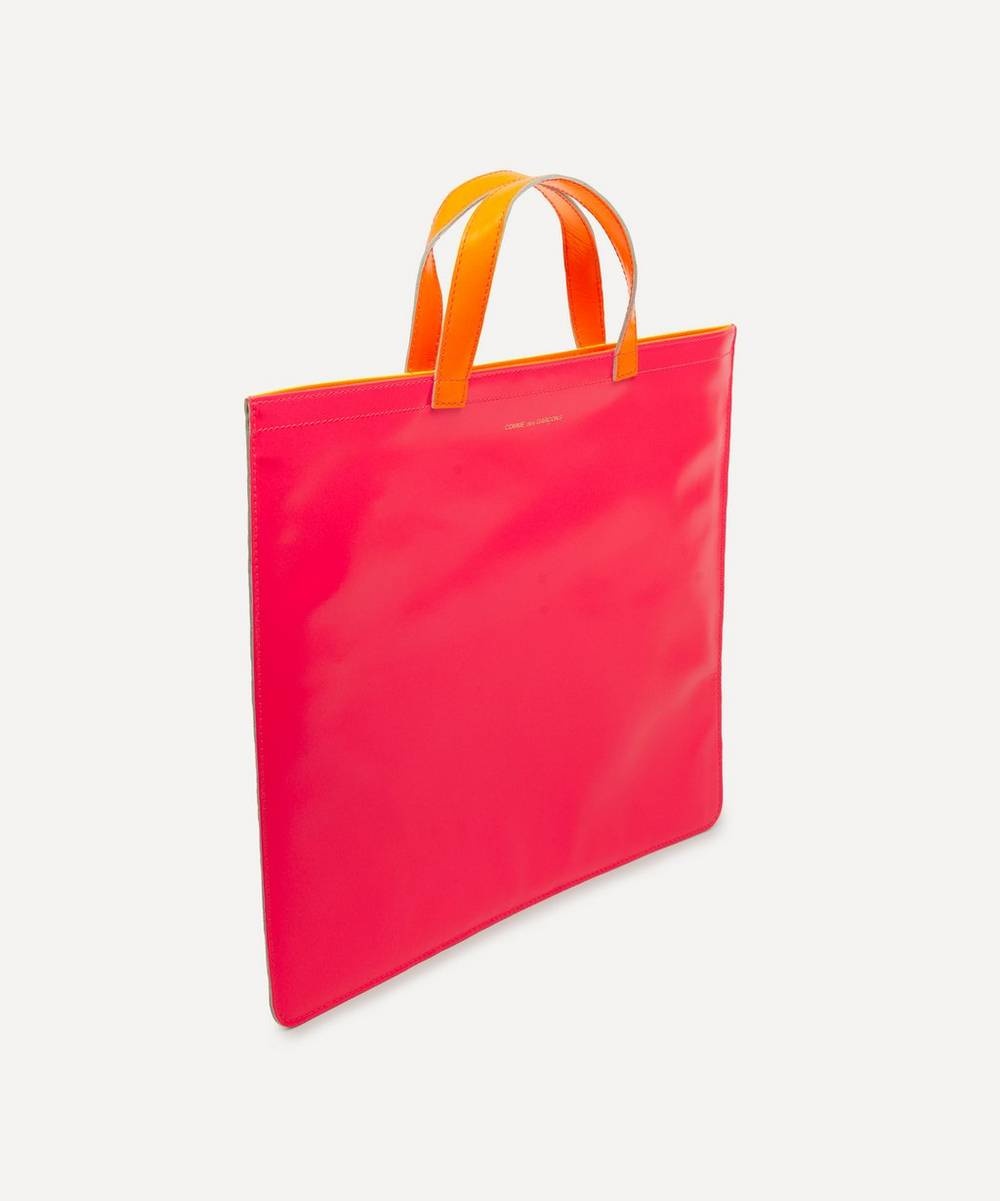 Super Fluo Leather Tote Bag - 3