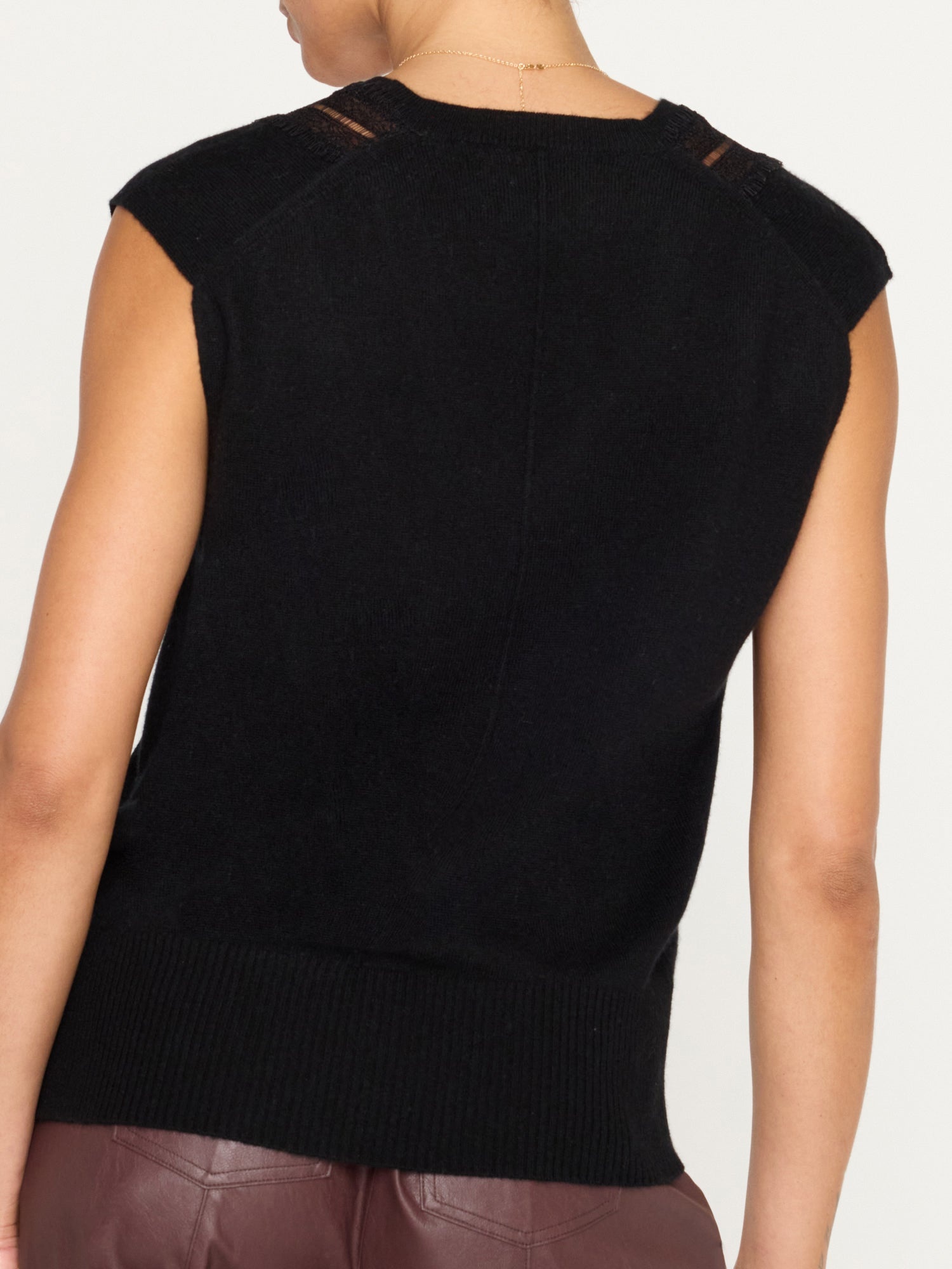 The Isla Lace V Neck Vest - 5