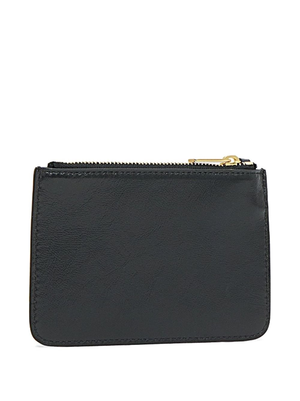 logo-plaque leather wallet - 2