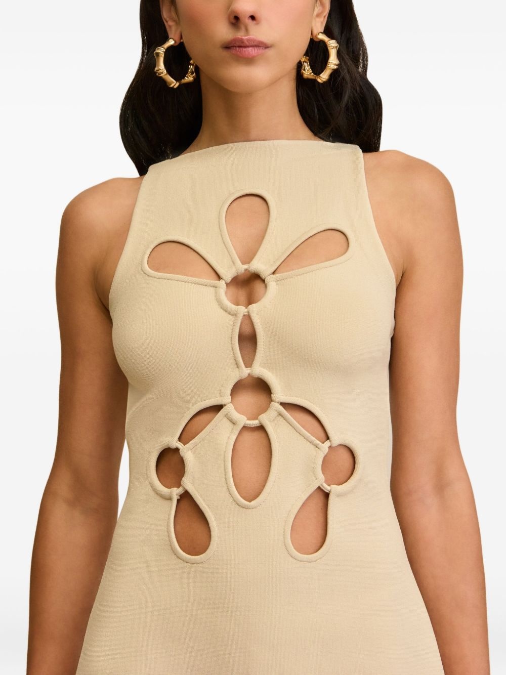 Franco cut-out sleeveless mini dress - 4