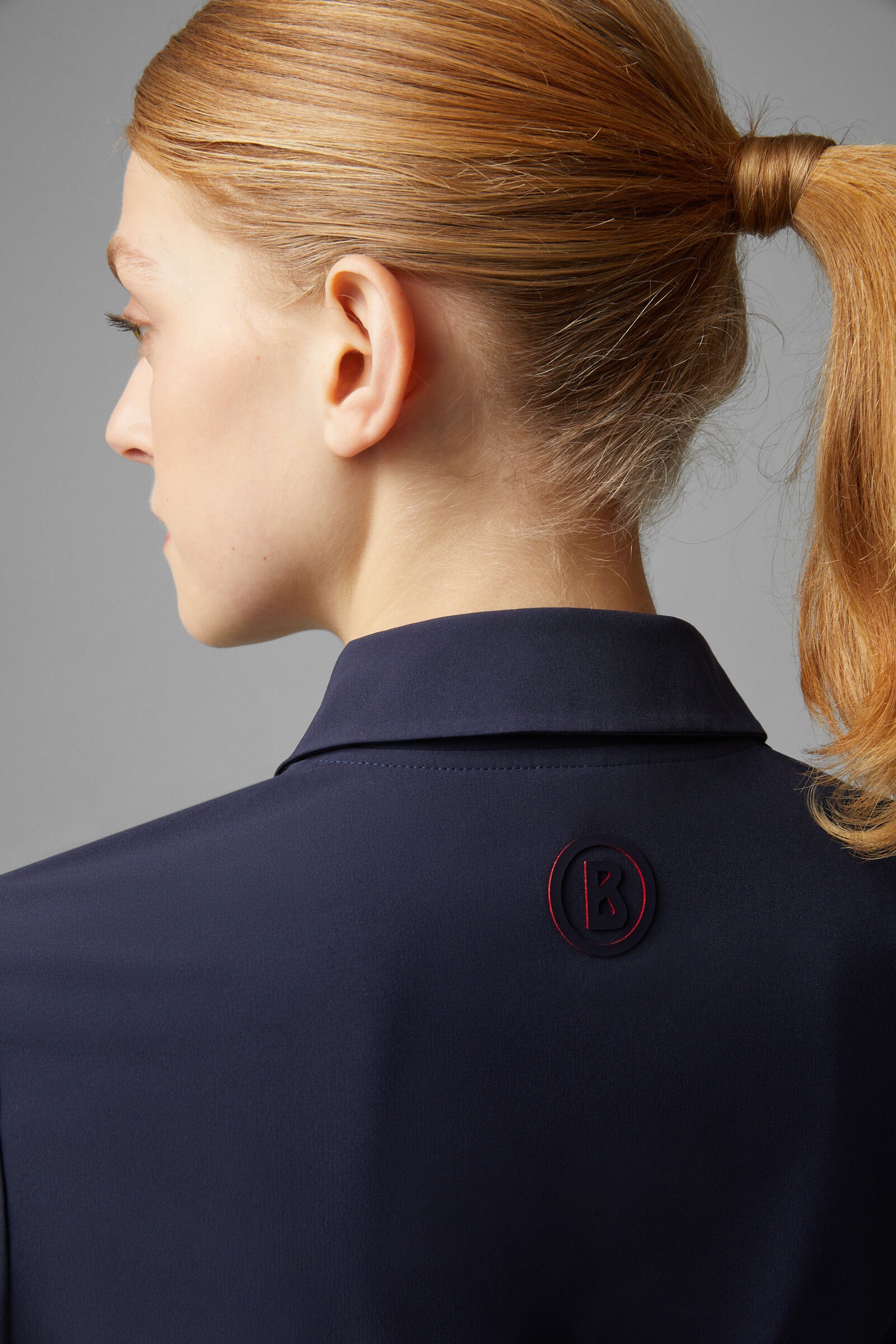 Marina functional polo dress in Navy blue - 5