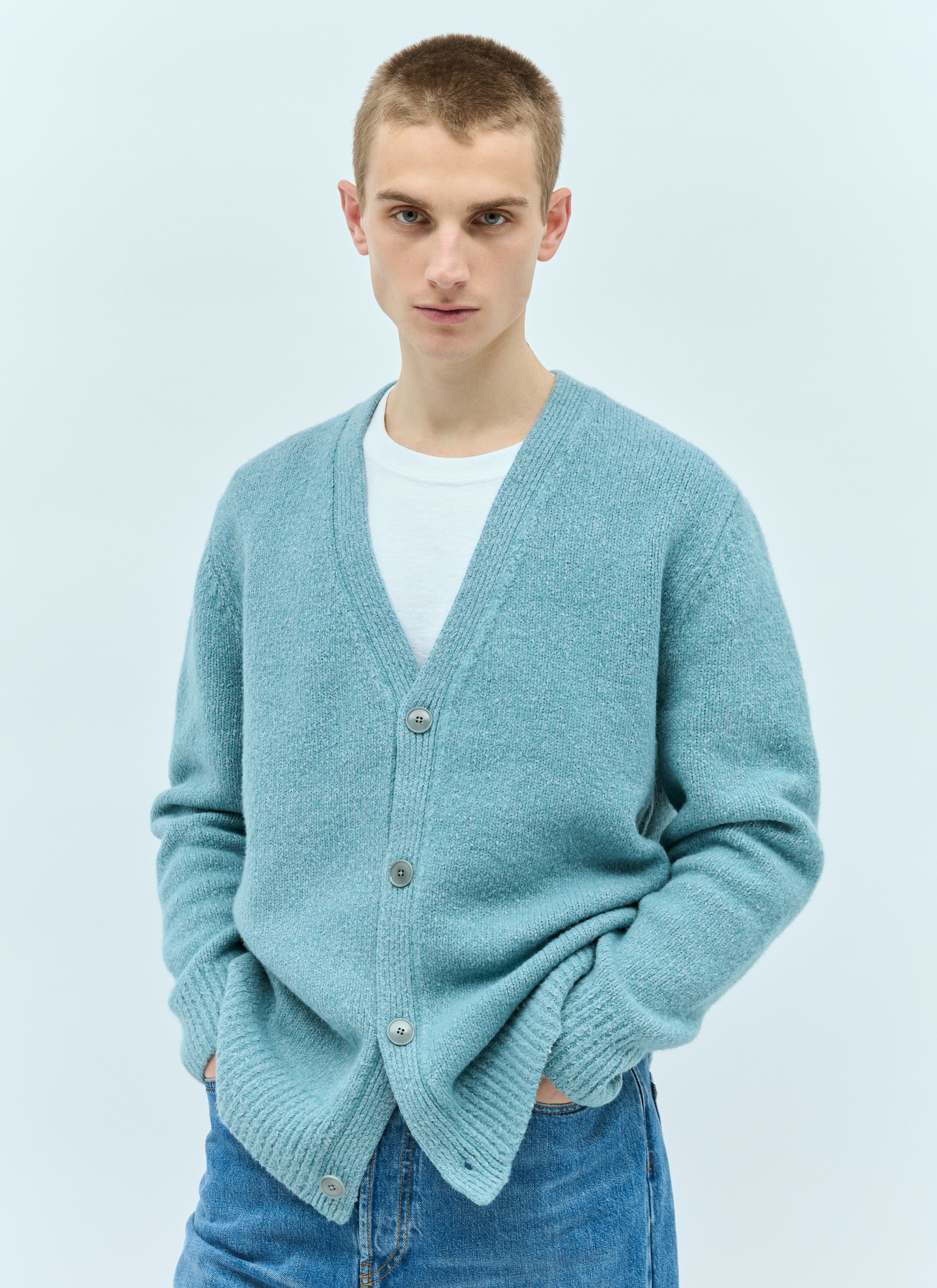 Acne Studios Men Wool Blend Cardigan - 1