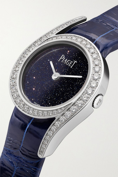 Piaget Limelight Gala Limited Edition 26mm 18-karat white gold, alligator and diamond watch outlook