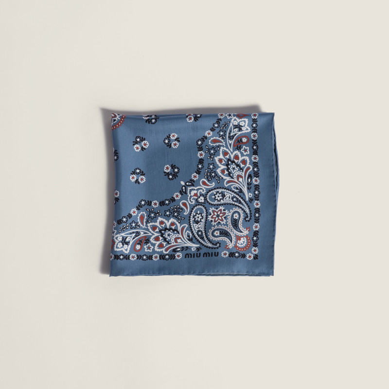 Printed silk scarf 1