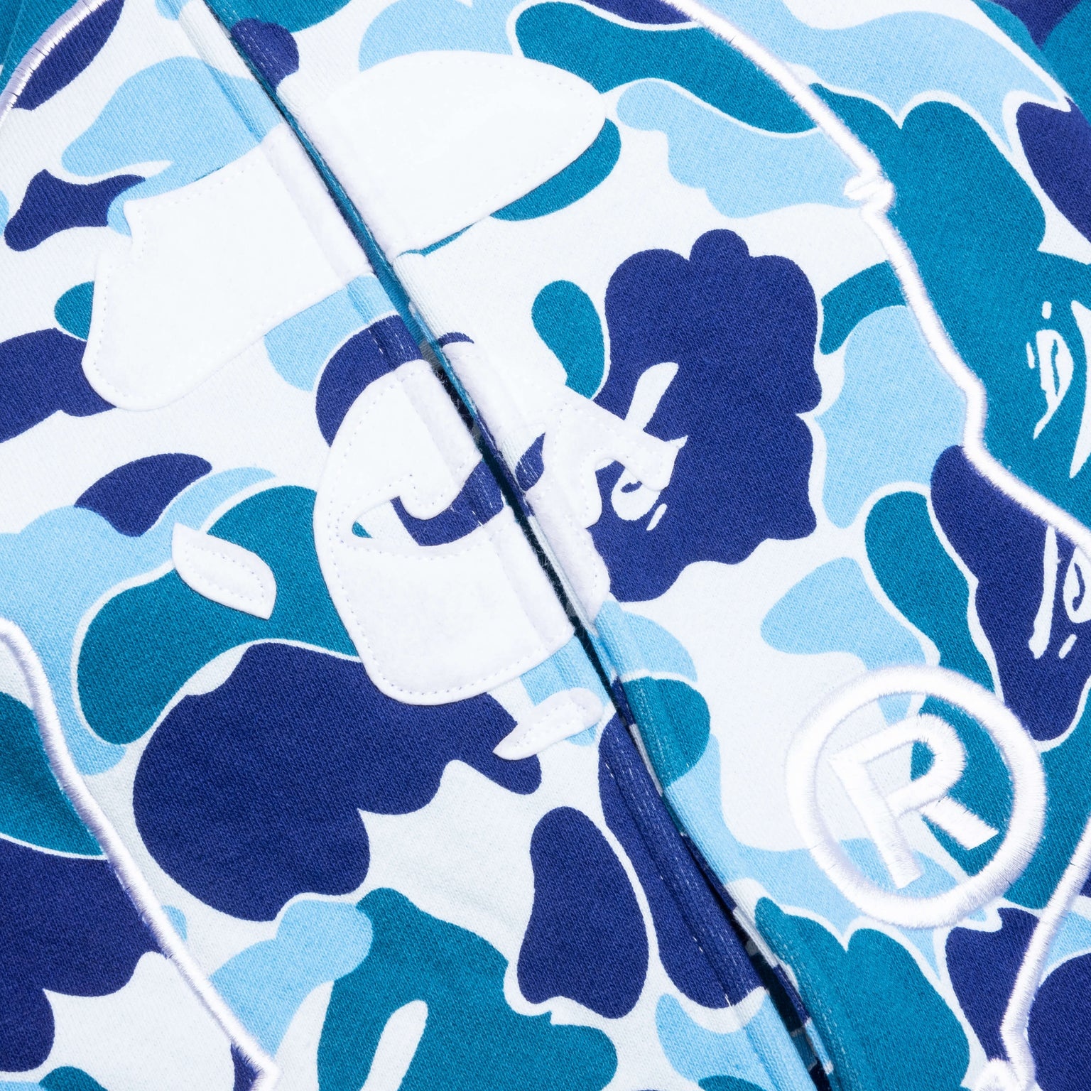 ABC CAMO 2ND APE PULLOVER HOODIE - BLUE - 3